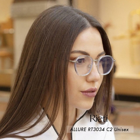 Kính RIETI ALLURE RT3034 C2 Unisex, chống UV, chặn ánh sáng xanh