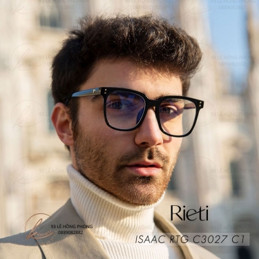 Kính RIETI Unisex ISAAC RTG C3027 C1 chặn ánh sáng xanh, chống UV