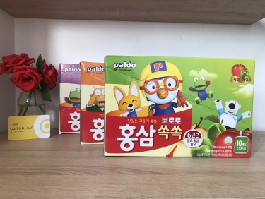 Nước Hồng Sâm Trái Cây Paldo Pororo Hàn Quốc (hộp 10 gói)