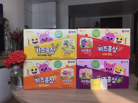 Hồng sâm hoa quả trẻ em Pinkpong 