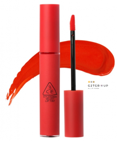 Son 3CE Velvet Lip Tint ChildLike - Màu đỏ cam