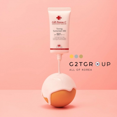 Chống nắng Cell Fusion C Hồng Tone UP 35ml