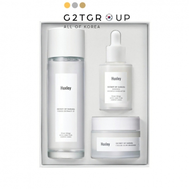 Set HUXLEY Brightening Trio - Làm sáng da (Màu trắng)