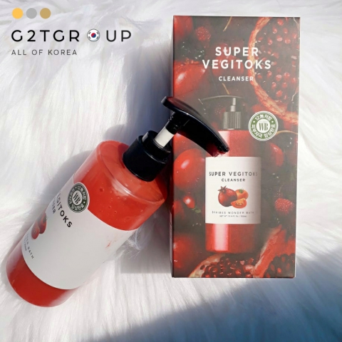 Review sữa rửa mặt Super Vetigoks Cleanser màu đỏ - Vừa làm sạch lại vừa sáng da