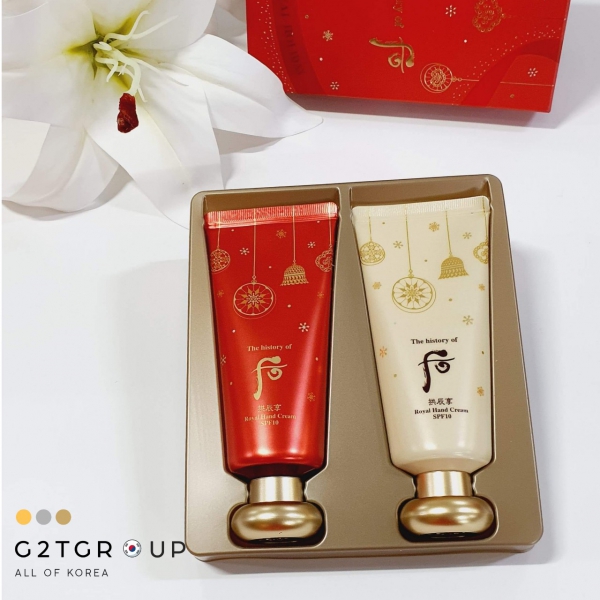 Set kem dưỡng da tay Whoo Royal Hand Cream cho da ẩm mịn ngừa nếp nhăn