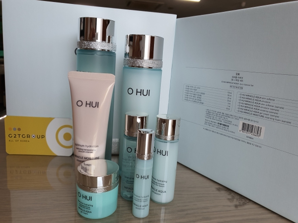 Bộ dưỡng cấp nước Ohui xanh Miracle Aqua Special Set