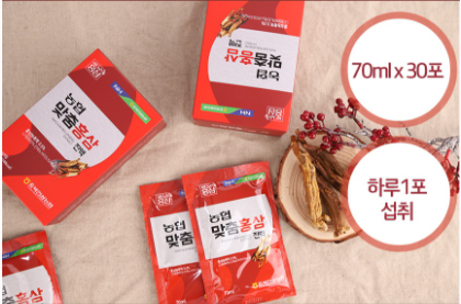 Nước hồng sâm Hàn Quốc NONGHYUP hộp 30 gói x 70ml Matchum Red Ginseng Extract