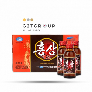 Hộp 10 chai nước hồng sâm Hàn Quốc