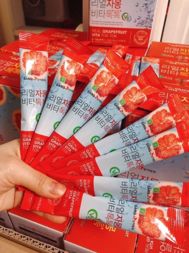 Trà bưởi giảm cân Real Grapefruit Vita Tok Tok Sanga 