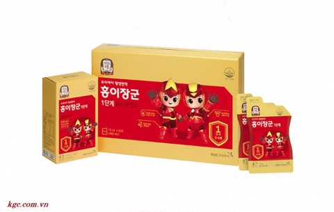 Nước hồng sâm trẻ em KGC Kid Tonic Step 1 Cheong Kwan Jang (bước 1 từ 3 – 4 tuổi)