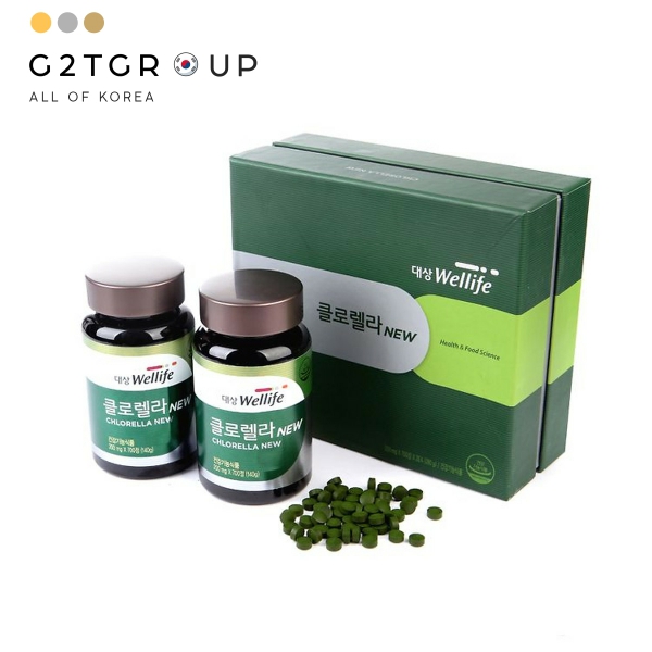 Tảo lục Chlorella new set 2 lọ